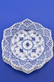 Royal Copenhagen porcelain. Royal Copenhagen Blue fluted / full lace. Plate with double lace ...