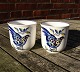 Blue Pheasant China faience porcelain dinnerware by Royal Copenhagen, Denmark.Pair of coffee ...
