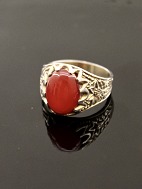 Sterling slv vintage ring  med karneol