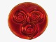 Holmegaard red 
suncatcher.
Diameter 13.2 
cm.
Perfect 
condition.