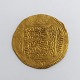 Abu al-Hasan 
Ali 1331-1351 
dinar in gold. 
Diameter 31 mm. 
Weight 4.5 
grams