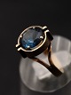 14 carat gold ring size 51 with topaz from goldsmith Hugo Grün Copenhagen item no. 561946
