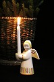 Aluminia Christmas angel in earthenware with space for a ...