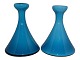 Holmegaard 
Carnaby, blue 
trumpet shaped 
vase.
Designed by 
artist Per 
Lütken in ...