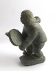 Greenland. 
Soapstone 
figure. 
Standing man. 
Height 16 cm. 
Karl 
Kristoffersen 
(KarlK). 
Provenance ...