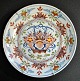 Delft 
polychrome 
plate, 1680 - 
1725, 
Netherlands. 
The Japanese 
Style. With 
stylized flower 
...