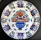 Polychrome 
decorated 
faience dish, 
"Peacock", 
approx. 1760. 
Delft, Holland. 
Decorated with 
...