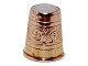 14 carat gold, 
thimble.
Hallmarked 
"585 PR".
Height 1.8 cm.
Excellent 
condition.