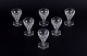 Baccarat, 
France. A set 
of six Art Deco 
glasses in 
clear crystal. 
Faceted.
From the ...