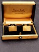 14 carat gold cufflinks 1 x 1.5 cm. from goldsmith Axel Holm Copenhagen item no. 563404