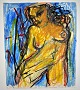 Degett, Karen 
(1954 - 2011) 
Denmark: Model. 
Lead / pastel 
on paper. 
Unsigned. 46 x 
38 ...