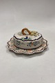 Henriot Quimper 
Faience 71 
Cheese Bell. 
Motif with 
flowers and 
Breton woman. 
There are small 
...