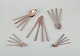 Sigvard 
Bernadotte 
"Scanline" 
brass flatware.
Four-person 
dinnerware set. 
20 pieces in 
total ...