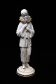 Rare Bing & 
Grondahl white 
porcelain 
figure 
decorated with 
gold of Pjerrot 
clown.
Sign. Emma ...