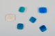 Ole Bjørn 
Krüger 
(1922-2007), 
Danish sculptor 
and ceramicist.
Six unique 
brooches in 
glazed ...