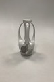 Royal Copenhagen Art Nouveau 3 handle vase with Snail motif No 202/60B