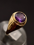 14 carat gold ring with amethyst