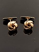 8 carat gold knot cufflinks D. 1.3 cm. from jeweler B Hertz Copenhagen item no. 564669