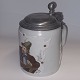 GERMANY 19TH 
CENTURY: German 
stoneware mug, 
beer stein  
from Mettlach 
Villeroy & Boch 
with a ...