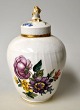 Royal 
Copenhagen jar 
with lid, Saxon 
flower, no. 
1684, 20th 
century 
Copenhagen, 
Denmark. Hand 
...