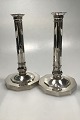 Georg Jensen 
Sterling Silver 
Candlesticks 
No. 286 Johan 
Rohde Measures 
23 cm (9.05 in) 
Base Diam ...