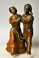 Carlsen, Poul 
Hauch (1921 - 
2006) Denmark. 
A couple 
dancing in folk 
costume. Glazed 
porcelain. ...