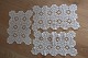 An old table 
centres /mats
Made by hand
Diam: 25cm 
Set
47cm x 31cm
59cm x 34cm
54cm x ...