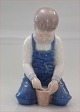 Bing and 
Grondahl B&G 
2127 Boy with 
bucket Sv. 
Lindhart 14 cm 
Marked with the 
three Royal 
Towers ...