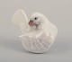 Royal Copenhagen porcelain figurine of a white dove.