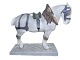 Large Royal 
Copenhagen 
horse figurine, 
Percheron.
The factory 
mark shows, 
that this was 
...