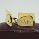 Cufflinks in 14k gold designed by Aage Gitz-Johansen for Tage Hansen. Motif with polar bear.H. ...
