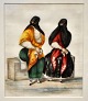 Unknown artist 
(19th century): 
Two seated 
women. Oil on 
silk paper. 17 
x 14 cm.
Framed: 38 x 
33 cm.