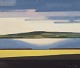 Knud Horup (1926-1973), Danish artist, oil on canvas. Landscape.Mid-20th century.Signed.In ...