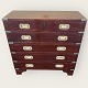 English style 
chest of 
drawers, newer 
reproduction of 
older model 
with recessed 
handles, 
missing ...