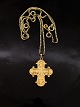 14 carat gold Dagmar cross 2.7 x 2.2 cm. and 14 carat gold chain 42 cm. subject no. 565960