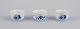 Meissen, 
Germany. Three 
small bowls. 
Hand-decorated 
with blue 
floral motifs, 
gold rim.
Mid-20th ...