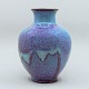 Carl Halier for Royal Copenhagen; A blue and purple ceramic vase