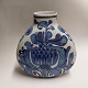 Baca faience 
vase with blue 
decoration. 
Designed by 
Cari Kristensen 
for Royal 
Copenhagen. ...