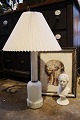 Old classic 
Heiberg lamp in 
white opal 
glass with 
white pleated 
lampshade.
Height incl. 
...