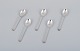Georg Jensen 
Pyramid, five 
tea spoons in 
sterling 
silver.
Hallmark: 
After 1945.
In excellent 
...