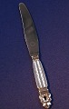 Acorn Georg Jensen Danish solid silver flatware, 
luncheon knives 20.5cms with short handle