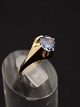 14 carat gold ring  with aquamarine