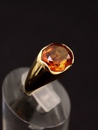 14 carat gold ring  with citrine