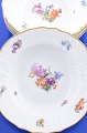Royal 
Copenhagen 
porcelain. Hand 
painted Saxon 
flower. Soup 
plate no. 
1212-1614. 
Diameter 25 cm. 
...