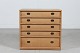 Henning Koch
Dresser made 
of oak, large 
model
with 5 drawers 
and brass ...