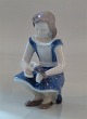 Bing and 
Grondahl B&G 
2340 Girl 
feeding dove. 
Design Vita 
Thymann 13 cm 
Marked with the 
three ...