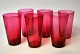 6 ruby red soda 
glasses, 
approx. 1920. 
Height: 10 cm. 
Dia.: 5.5 cm.
Perfect 
condition!
Only ...