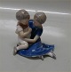 Bing and 
Grondahl B&G 
1568 Sister and 
brother 12 cm 
(RC # 402) IPI 
Ingeborg 
Plockros 
Irminger ...