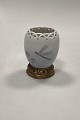 Royal 
Copenhagen Art 
Nouveau Vase 
with Motif of a 
Dragonfly and 
Bronze base No 
974 / ...