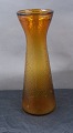 Large Hyacinth glasses in brown glass with net pattern 22cm